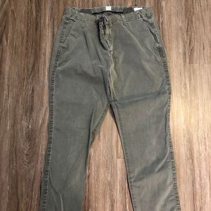 Green Girlfriend Chinos